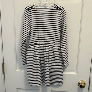 Vineyard Vines Navy and White Striped Kids Dress
